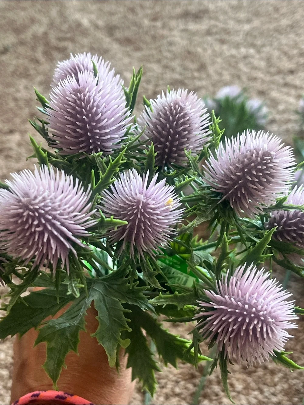 Ashland Artificial Thistle Stem - light purple and Green Home Accent (set of 18)
